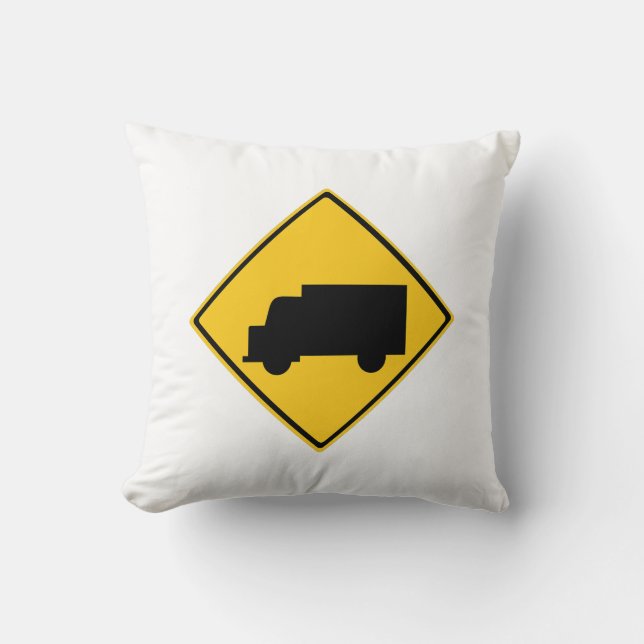 Road Truck Warning Sign Cushion (Front)
