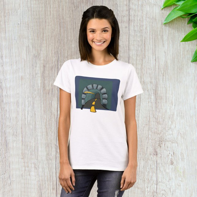 Road Tunnel With Yellow Line Markings T-Shirt (Creator Uploaded)
