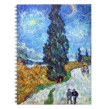 Road with Cypress and Star (1890) Vincent Van Gogh