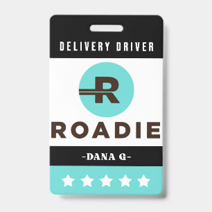 Roadie Delivery ID Badge