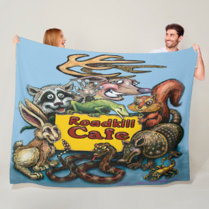 Roadkill Cafe Fleece Blanket