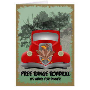 Roadkill Dinner Card