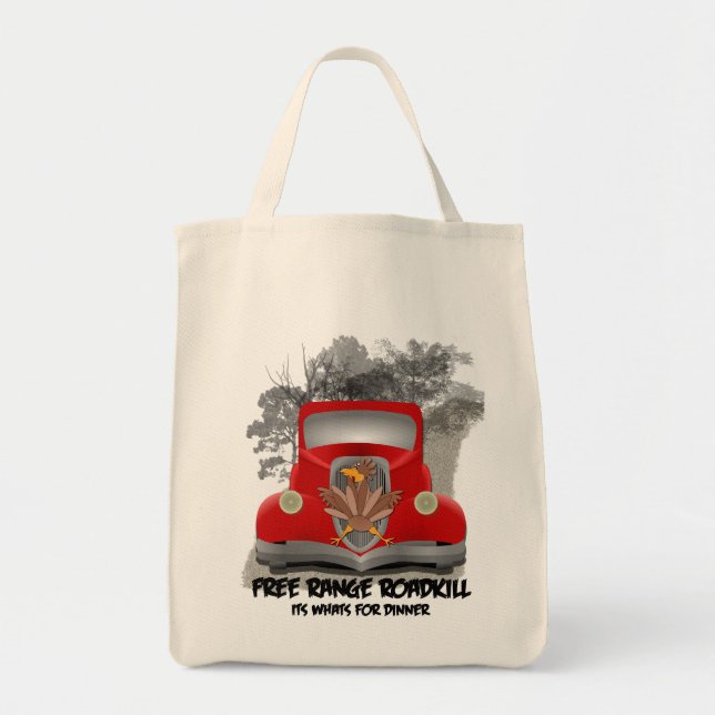 Roadkill Dinner Tote Bag (Front)