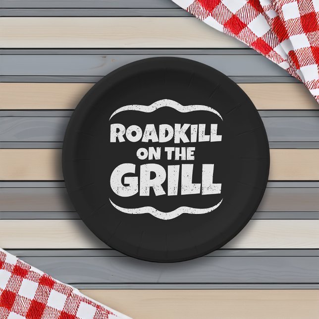 Roadkill on The Grill - Summer BBQ Party Paper Plate (Creator Uploaded)