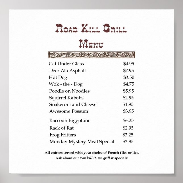 Roadkill Poster (Front)