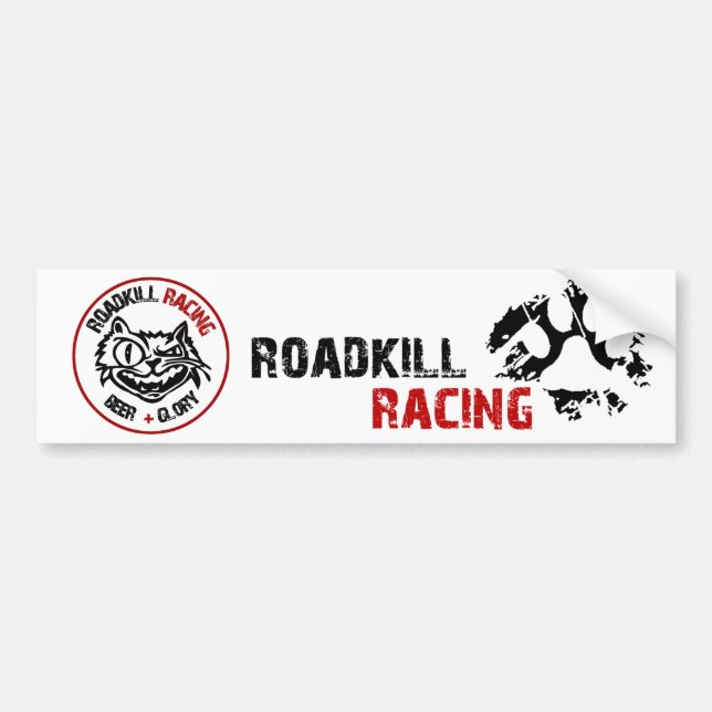 Roadkill Racing Bumper Sticker (Front)