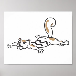Roadkill Squirrel Poster