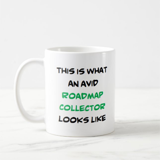 roadmap collector, awesome coffee mug (Left)