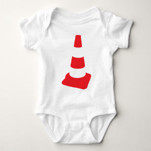 roadmarker traffic cone roadwork baby bodysuit