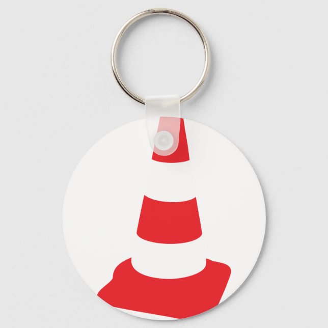 roadmarker traffic cone roadwork key ring (Front)