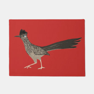 Roadrunner Coloured Pencil Art Doormat