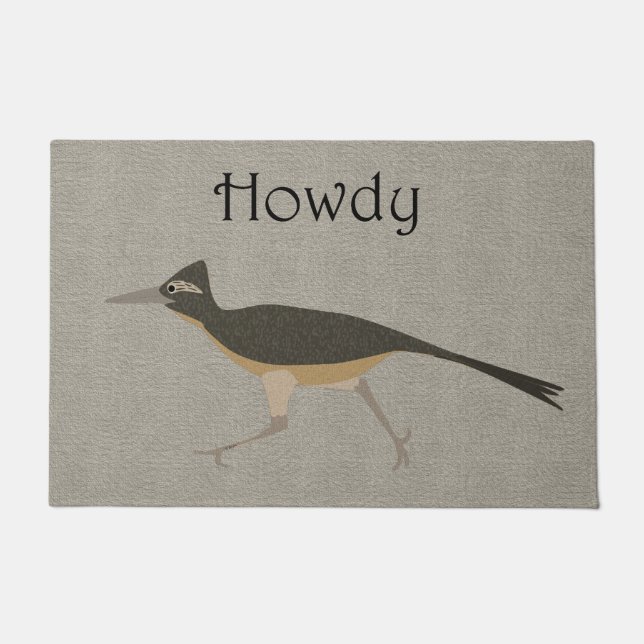 Roadrunner Howdy Doormat (Front)
