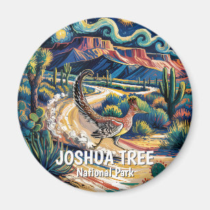 Roadrunner of Joshua Tree Van Gogh Night Custom Magnet