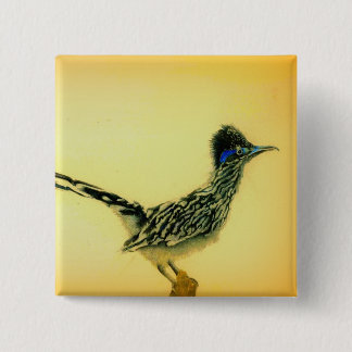 Roadrunner wearable art 15 cm square badge