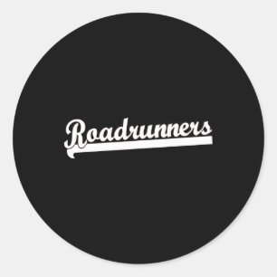 Roadrunners Hockey Flag Footbyll Track Soccer Byse Classic Round Sticker