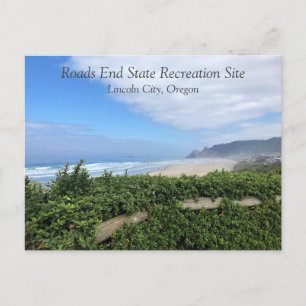 Roads End, Lincoln City, Oregon Postcard