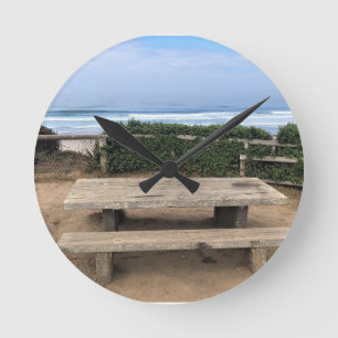 Roads End, Lincoln City, Oregon Round Clock