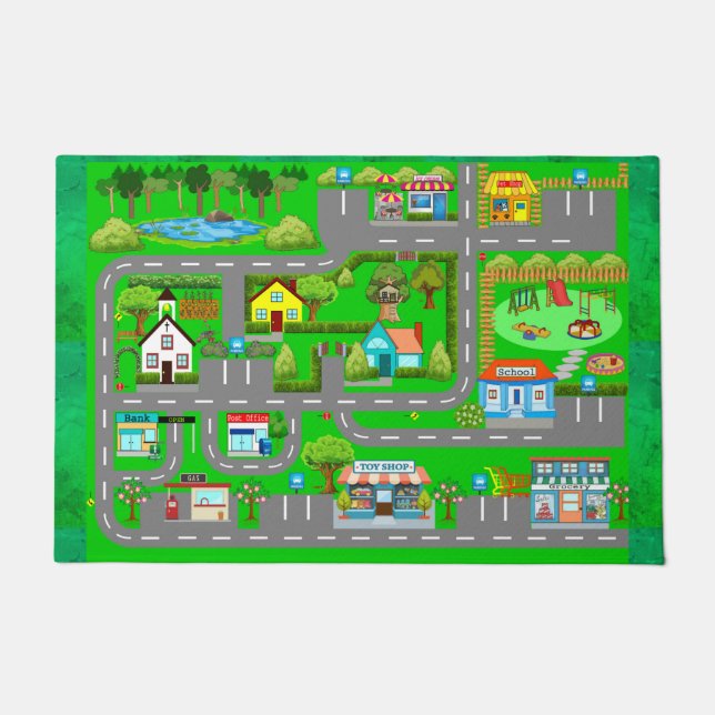 Roads for Cars  Doormat (Front)