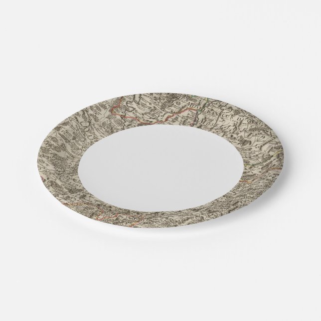 Roads of France Paper Plate (Angled)