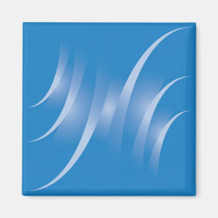 roads on blue magnet