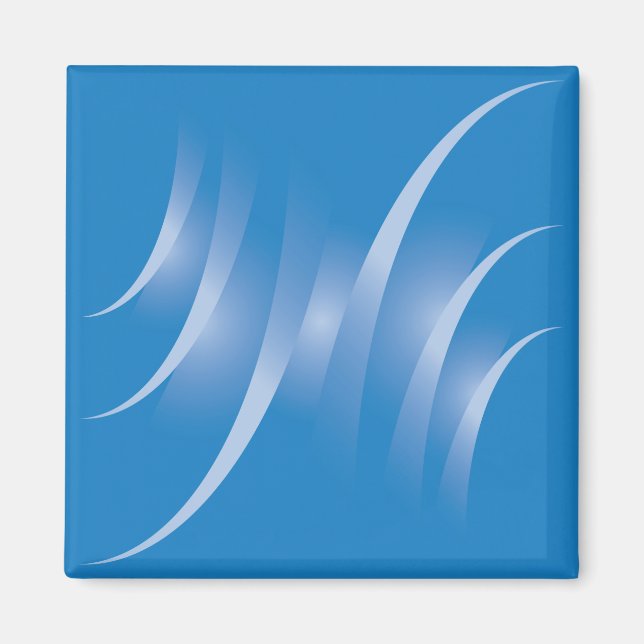 roads on blue magnet (Front)