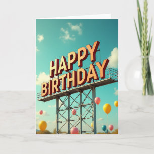 Roadside Birthday Sign Card