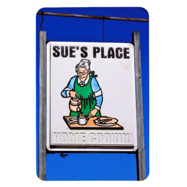 Roadside Diner Restaurant Sign Magnet (Vertical)
