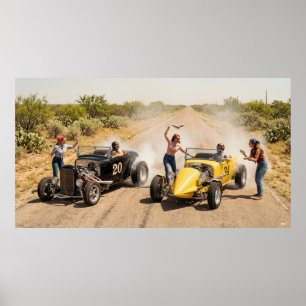 Roadside Dreams of the 60s and 70s Poster