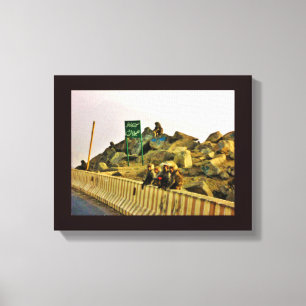 Roadside Lunch Canvas Print