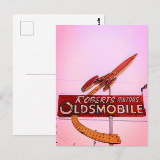Roadside Neon Postcard
