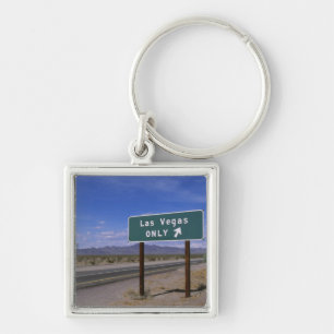 Roadside sign showing direction, California Key Ring
