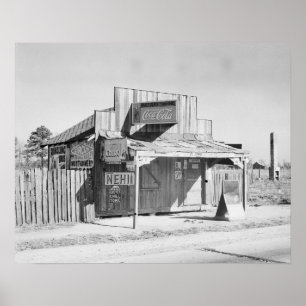Roadside Store, 1935. Vintage Photo Poster