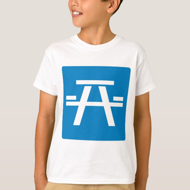Roadside Table Highway Sign T-Shirt (Front)