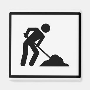 Roadside Worker Magnet