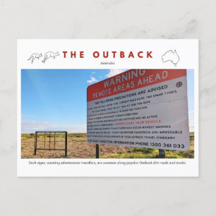 Roadsign Holiday Postcard