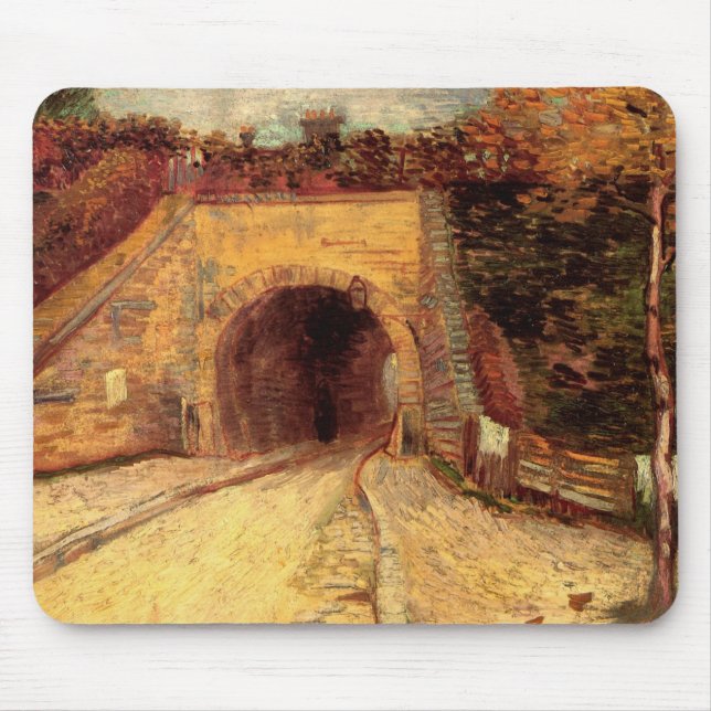 Roadway with Underpass Viaduct by Vincent van Gogh Mouse Pad (Front)