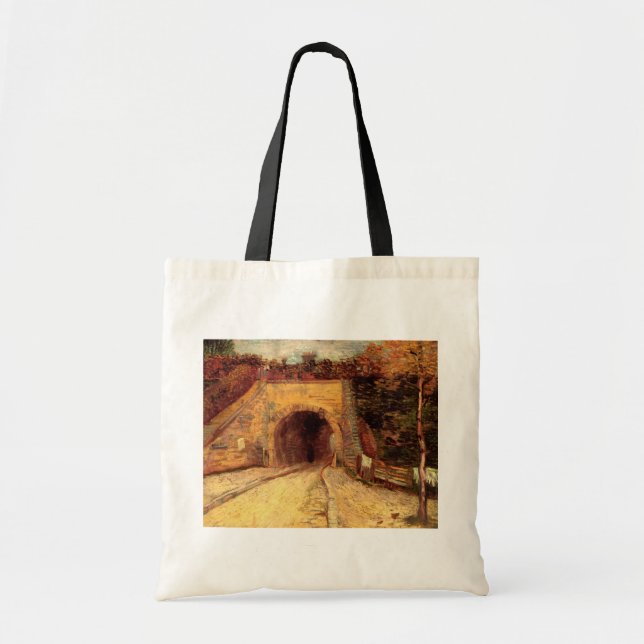 Roadway with Underpass Viaduct by Vincent van Gogh Tote Bag (Front)