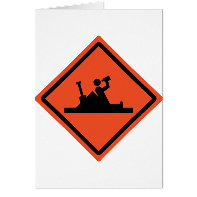 roadwork ahead funny beer (Front)