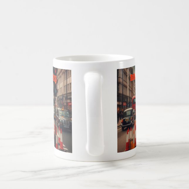 Roadworks in London Coffee Mug (Handle)