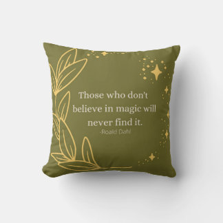 Roald Dahl quote Cushion
