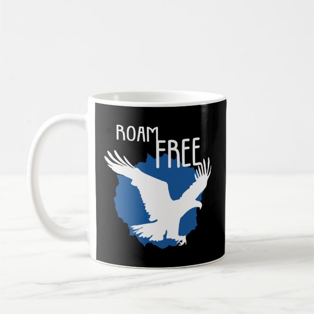Roam Free | Flying Eagle Coffee Mug (Left)