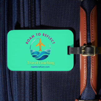 Roam to Reflect Turquoise Luggage Tag