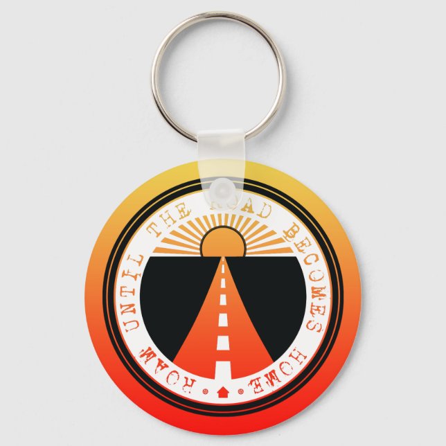 roam until the road becomes home key ring (Front)