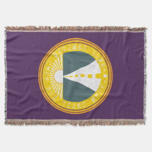 roam until the road becomes home throw blanket
