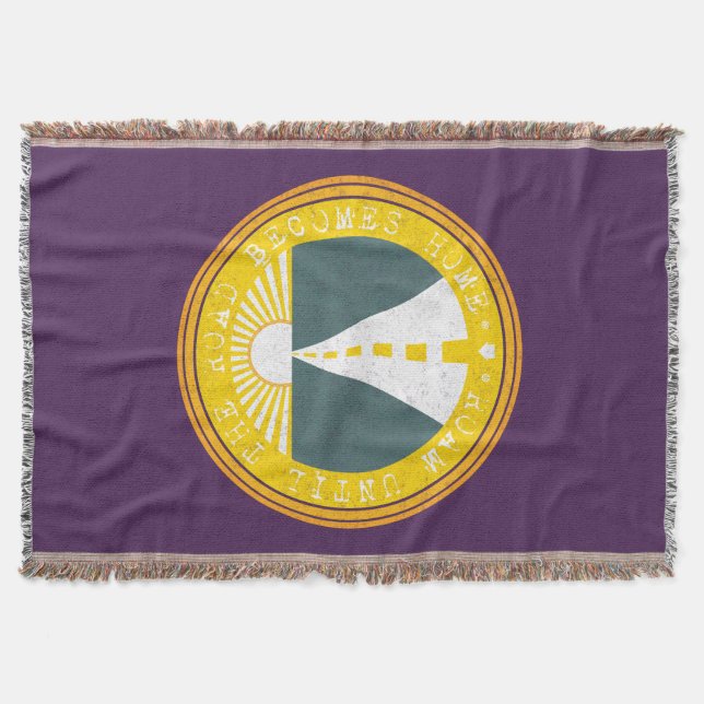 roam until the road becomes home throw blanket (Front)