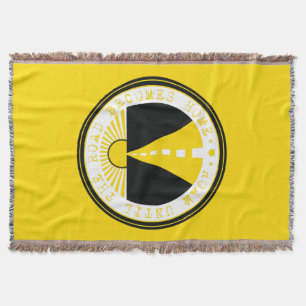 roam until the road becomes home throw blanket