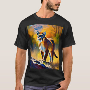"Roaming Majesty: Native American Mountain Lion" T-Shirt