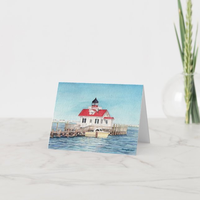 Roanoke Island Lighthouse Notecard (Front)