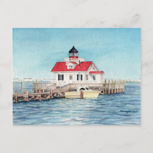 Roanoke Island Lighthouse Postcard