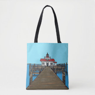 Roanoke Marshes Lighthouse Tote Bag